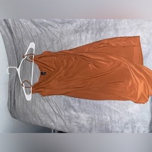 Ruched Wrap Asymmetrical Hem Cami Party Dress